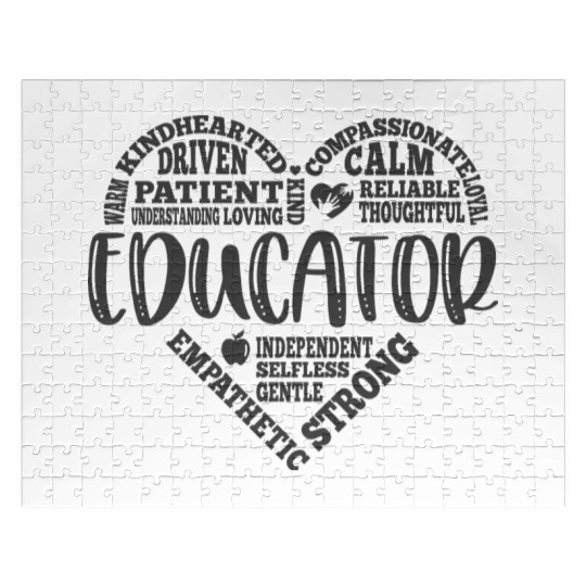 Educator Teacher appreciation subway art Jigsaw Puzzles