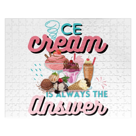 Ice Cream Is Always The Answer Jigsaw Puzzles