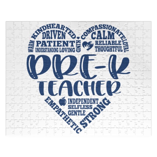 Pre K teacher, prek teacher, pre-k Jigsaw Puzzles
