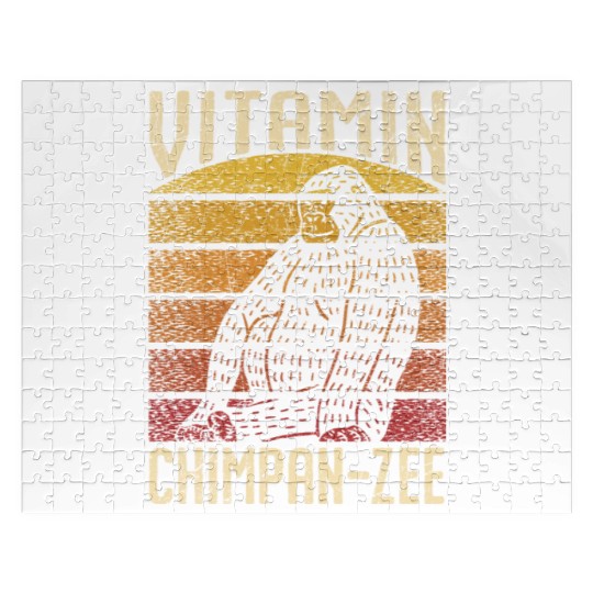 Vitamin Chimpanzee Monkey Animal Zookeeper Jigsaw Puzzles