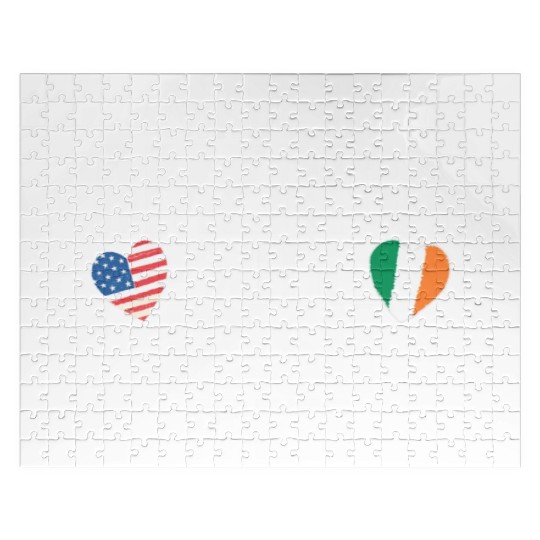MADE IN AMERICA WITH IRISH PARTS Jigsaw Puzzles