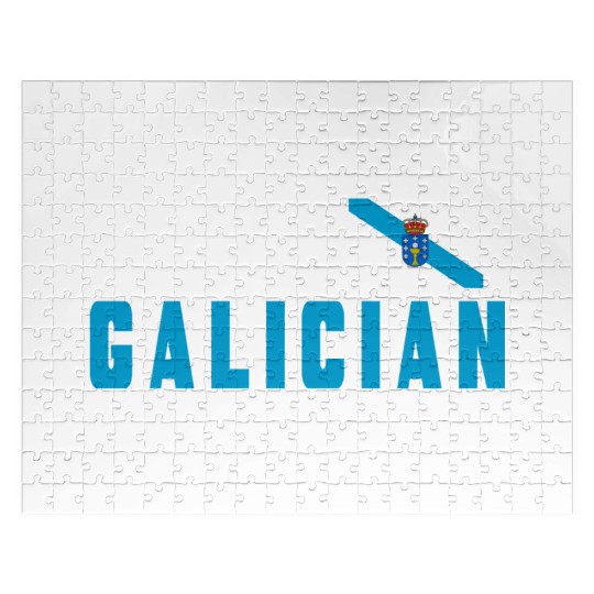 Keep calm Galicia flags design Jigsaw Puzzles