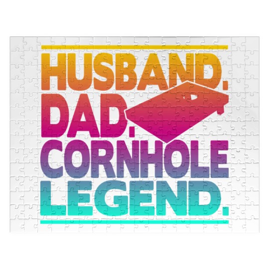 Husband Dad Cornhole Legend Classic Jigsaw Puzzles