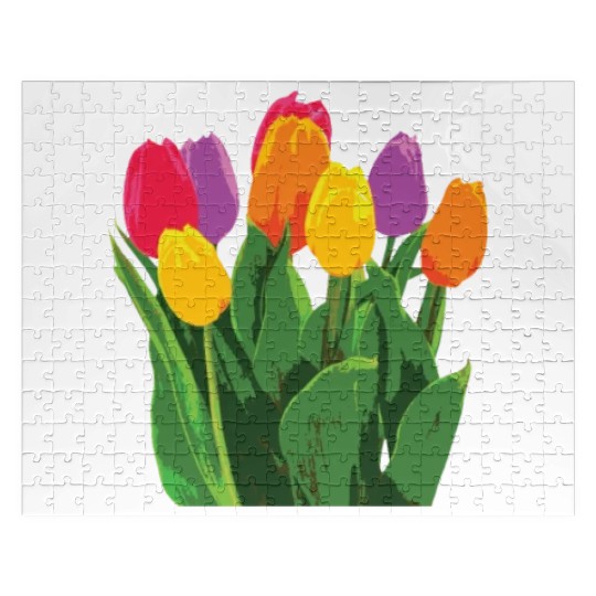 Tulip Garden Gardening Jigsaw Puzzles