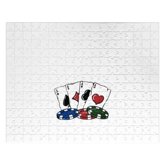 Bet Big to Fake a Hand Gambler Poker Gambling Jigsaw Puzzles