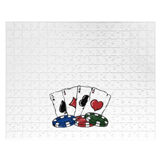 Luck Changes Bet Wisely Gambler Poker Gambling Jigsaw Puzzles