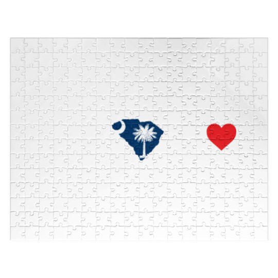 South Carolina Heartbeat Gift Jigsaw Puzzles