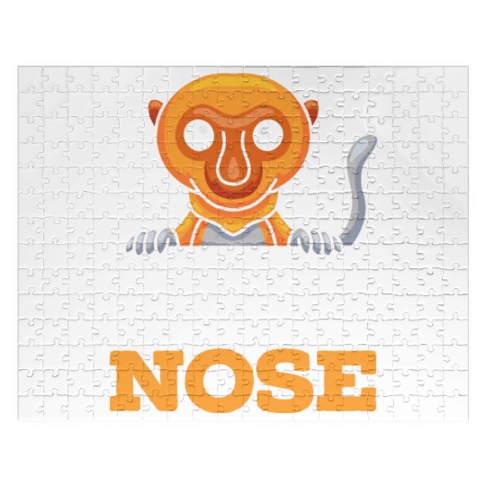 Big Nose Proboscis Monkey Ape Wildlife Zookeeper Jigsaw Puzzles