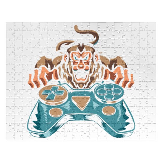 Gamer Proboscis Monkey Ape Wildlife Zookeeper Jigsaw Puzzles