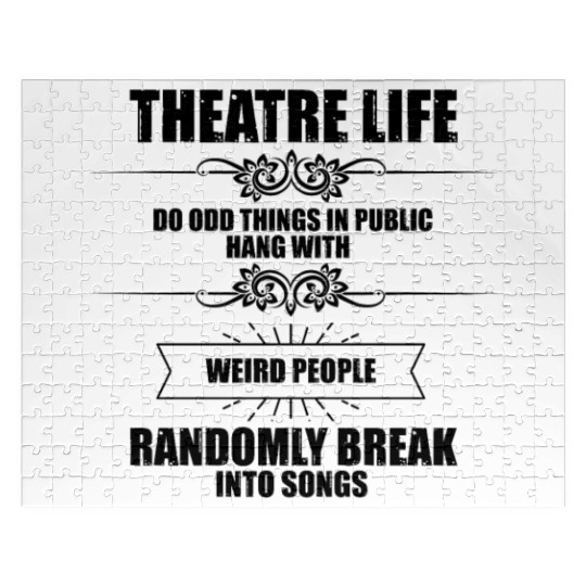 Novelty Hang With Weird People Randomly Break Jigsaw Puzzles