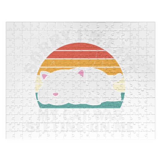 Sorry I'm late, my cat was sitting on me Jigsaw Puzzles