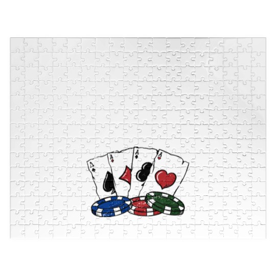 Playing Poker 'till I Puke Poker Player Hobby Jigsaw Puzzles