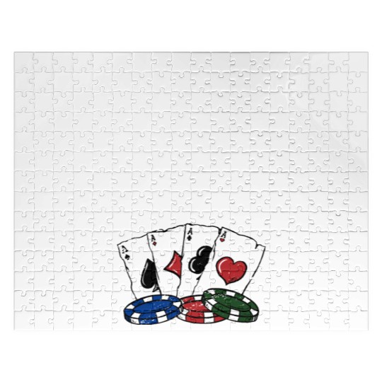 Short Stacked Still Unshaken Poker Funny Poker Jigsaw Puzzles