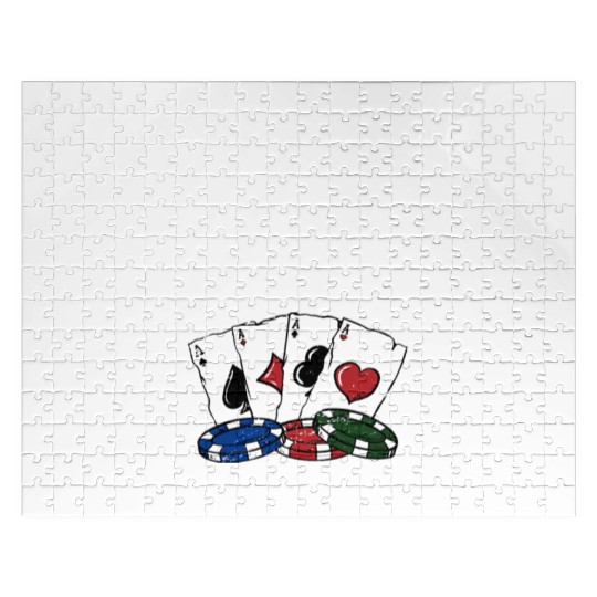 Looking Like a Left Hand Draw Funny Poker Humor Jigsaw Puzzles