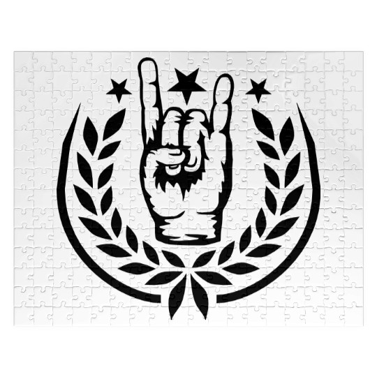 Heavy metal laurel wreath Jigsaw Puzzles