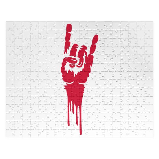 drop blood heavy metal Jigsaw Puzzles