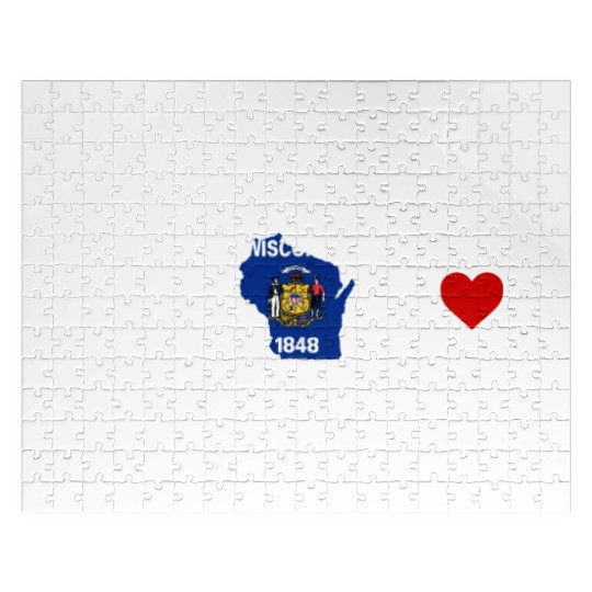 Wisconsin Heartbeat Gift Jigsaw Puzzles