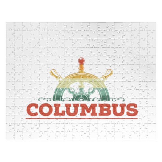 Ship Wheel Columbus Day Christopher Columbus Jigsaw Puzzles