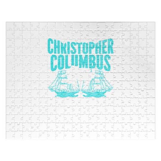 Happy Christopher Columbus Day Italian American Jigsaw Puzzles