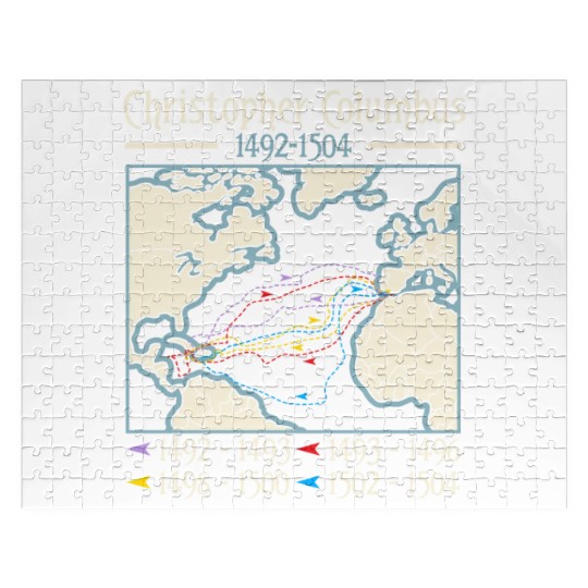 Christopher Columbus Day Italian American Jigsaw Puzzles