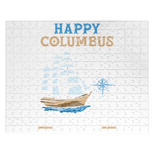 Happy Columbus Day From My Shore To Yours Jigsaw Puzzles
