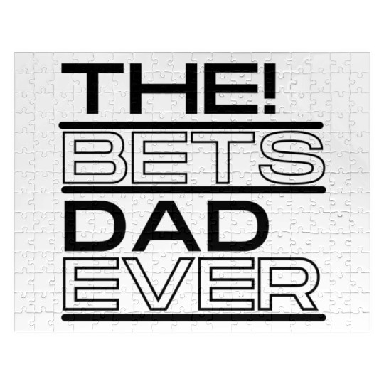 The Best Dad Ever, Fathers Day Two-Tone Coffee Jigsaw Puzzles