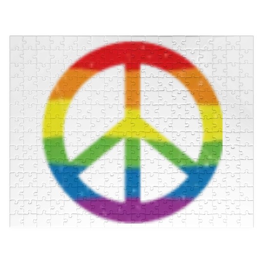Lgbtq Gay Pride Month Rainbow Love Is Love Jigsaw Puzzles