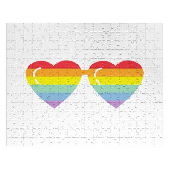 Lgbtq Gay Pride Month Rainbow Love Is Love Jigsaw Puzzles