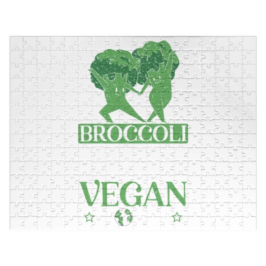 Broccoli The Bacon Of The Vegan World Broccoholic Jigsaw Puzzles