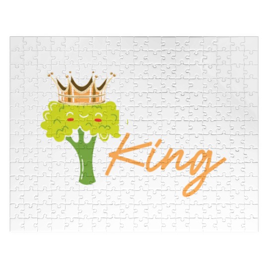Broccoli King Broccoholic Vegetable Vegetarian Jigsaw Puzzles