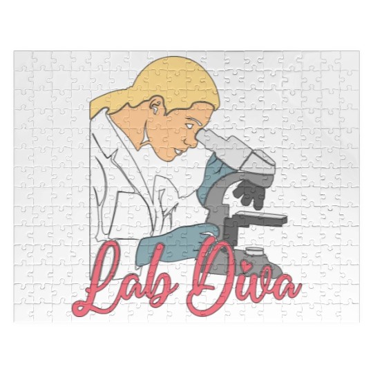 Lab Diva Chemist Laboratory Technician Science Jigsaw Puzzles
