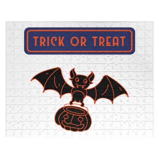 Trick or treat simple Halloween Jigsaw Puzzles
