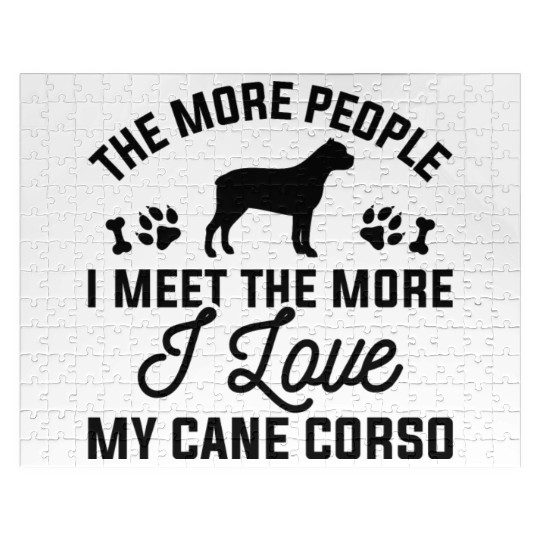 I Love My Cane Corso Jigsaw Puzzles