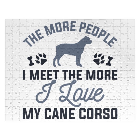 I Love My Cane Corso Jigsaw Puzzles