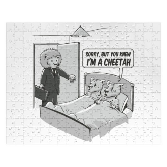 Cheating cheetah Jigsaw Puzzles