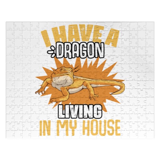 Funny Bearded Dragon Pet Humor For Reptile Fans Jigsaw Puzzles