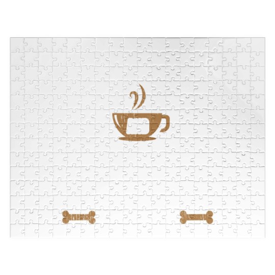 Coffee And Bichon Frise Dog Lover Puppy Paw Love Jigsaw Puzzles