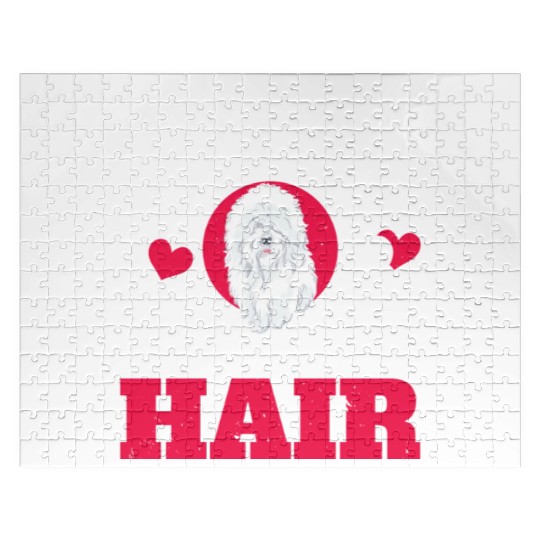 I Love Curly Hair Bichon Frise Dog Lover Puppy Paw Jigsaw Puzzles