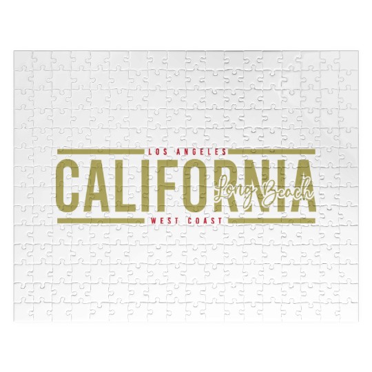 California Long Beach Surfing Jigsaw Puzzles