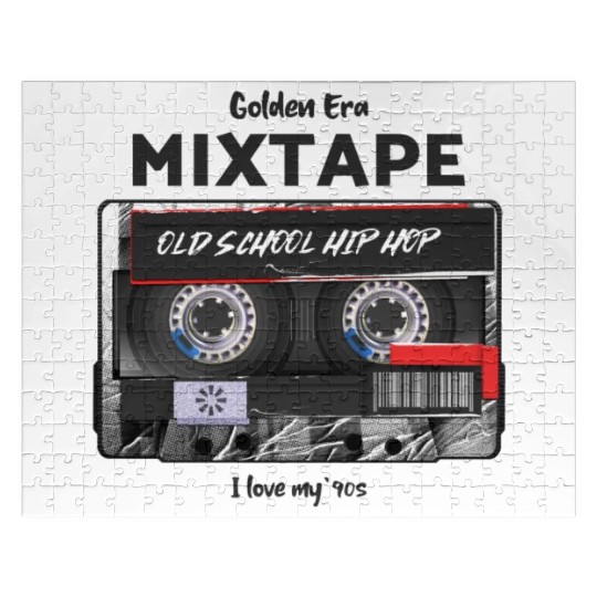 Old School Hip Hop cassette Jigsaw Puzzles