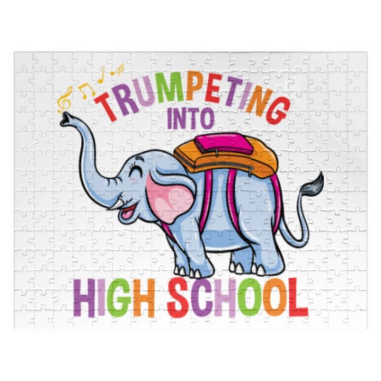 Elephant Trumpeting Into High School Jigsaw Puzzles