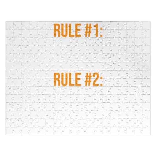 Rule Number One - Never Give Up Jigsaw Puzzles