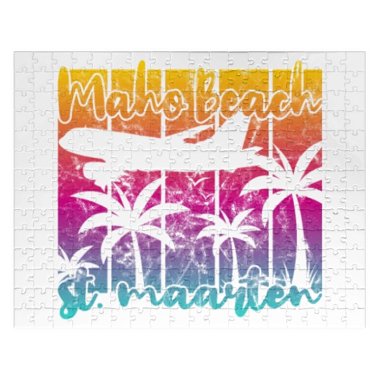 Maho Beach Saint Maarten Jigsaw Puzzles