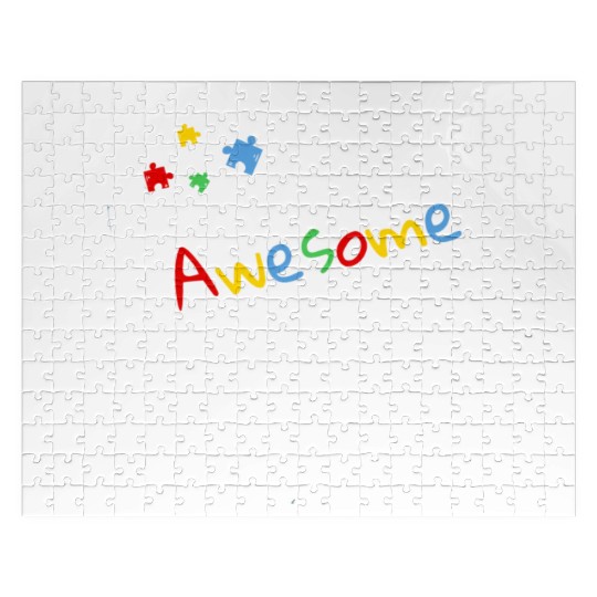 I Teach Awesome Kids Autism Special Ed Teacher Jigsaw Puzzles