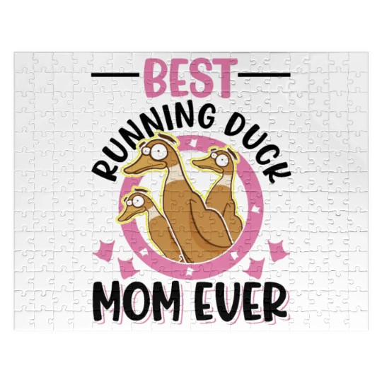 Best Running Duck Mom Ever Jigsaw Puzzles