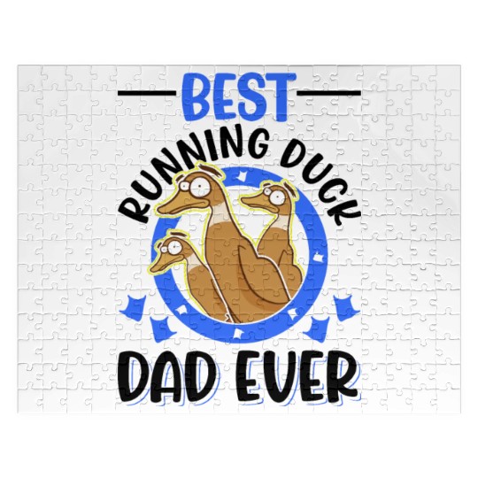 Best Running Duck Dad Ever Jigsaw Puzzles