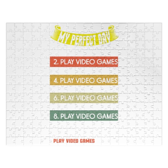 My Perfect Is Play Video Game Day Lover Gaming Jigsaw Puzzles