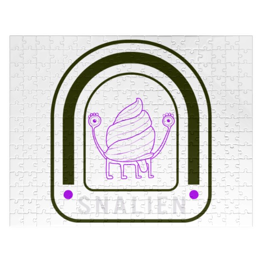 Snail Alien Jigsaw Puzzles, Snalien Funny Weird Science