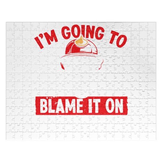 Firefighter Blame it on Day Shift Night Firemen Jigsaw Puzzles