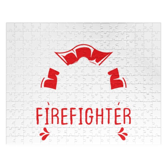Night Shift Firefighter Mom Mothers Day Firemen Jigsaw Puzzles